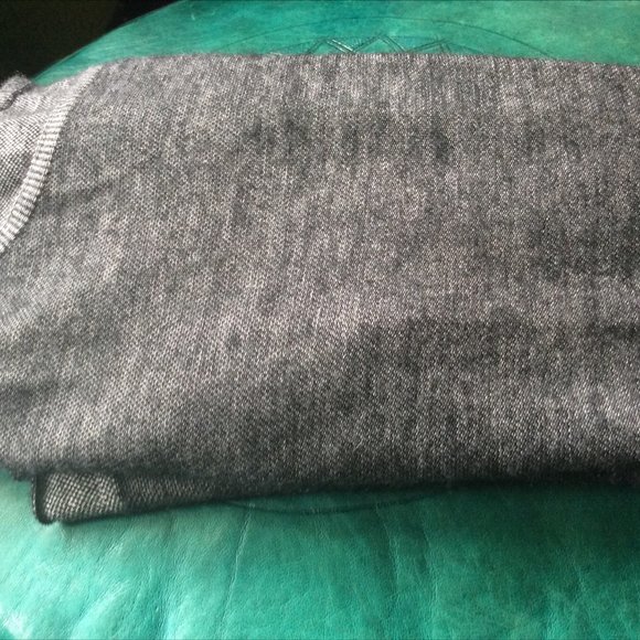 Lucien Pellat-Finet anthracite pure Cashmere long sleeve sweater Skull back S - Picture 3 of 5